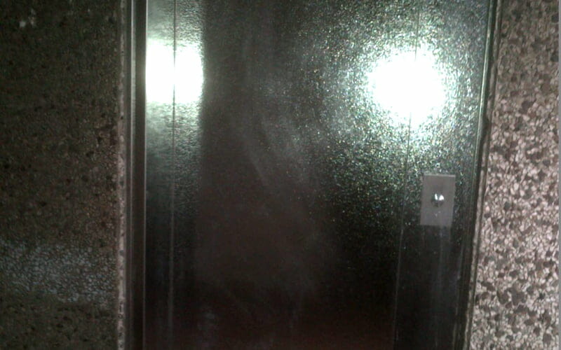 Joseph Plunkett Tower lift doors cleaned
