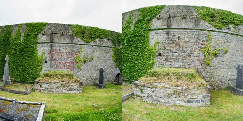 Graffiti removal Kilcolman Abbey P Mac Dublin