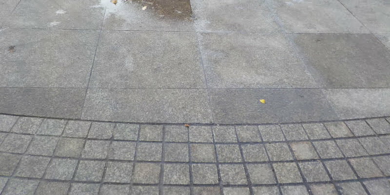 Granite surface cobblelock cleaning and sealing P Mac Dublin