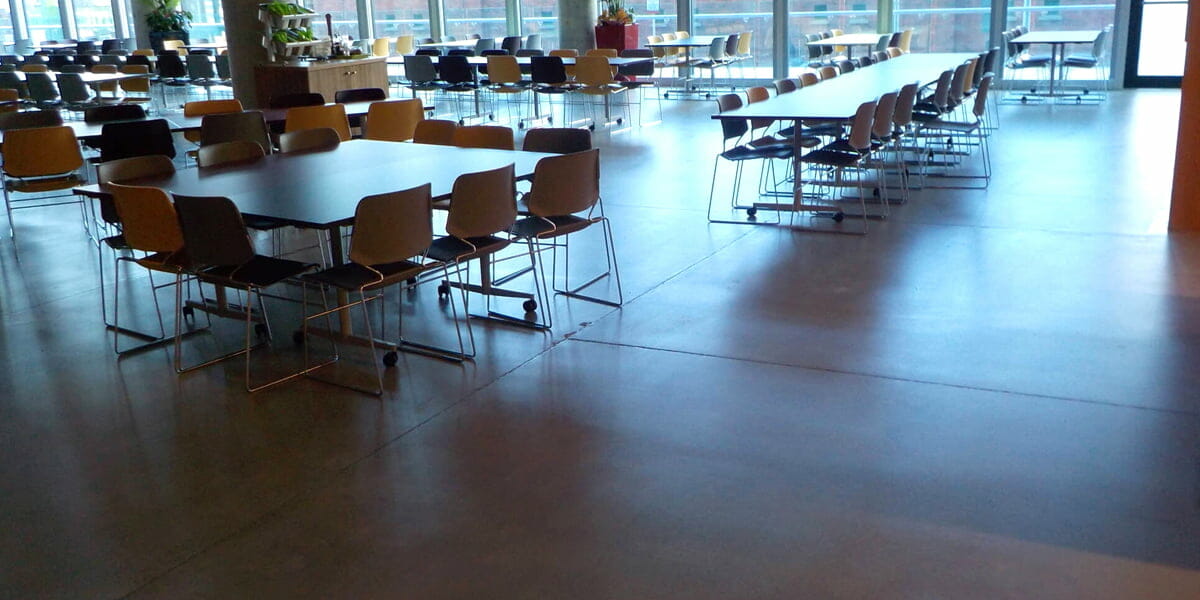 Bronze finish polished concrete floor P Mac