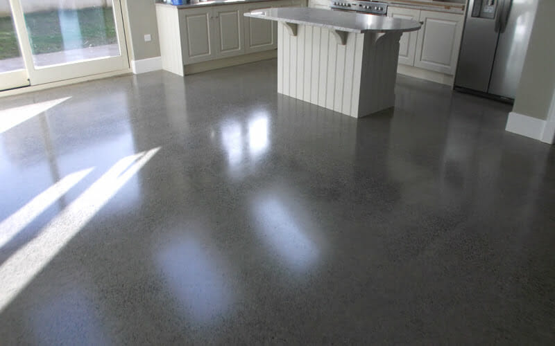 Polished contrete floor platinum finish P Mac Dublin