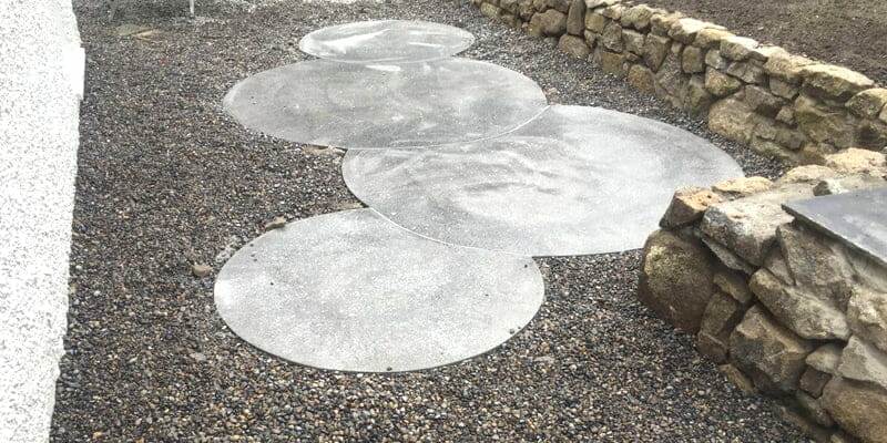 P Mac Dublin polished concrete spheres landscape feature P Mac Dublin polished concrete spheres landscape feature