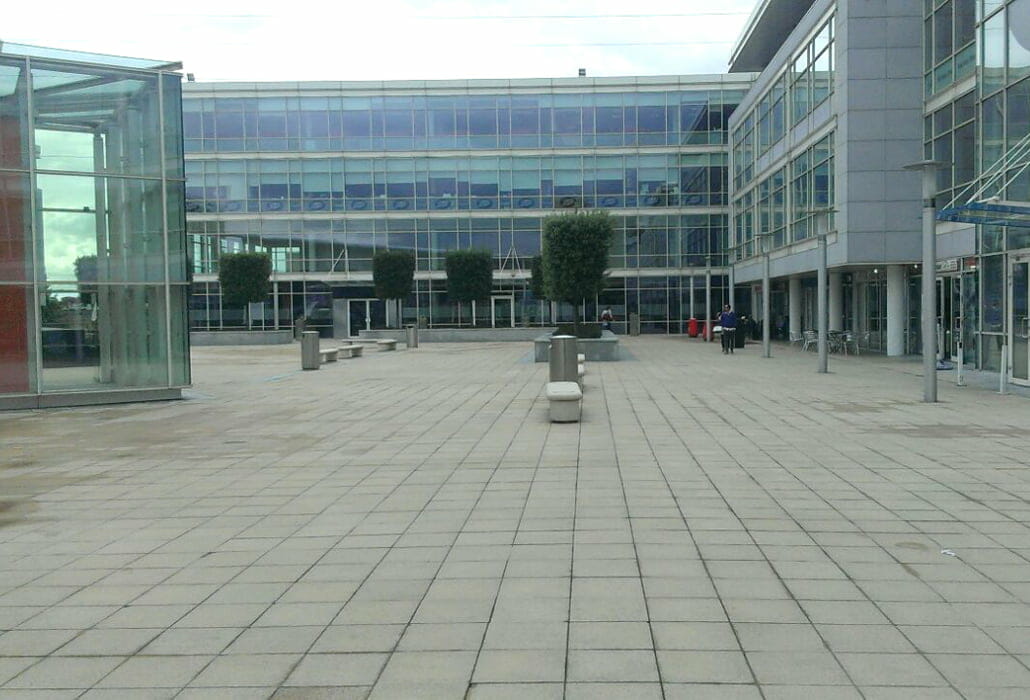 Cleaned walkways at Parkwest