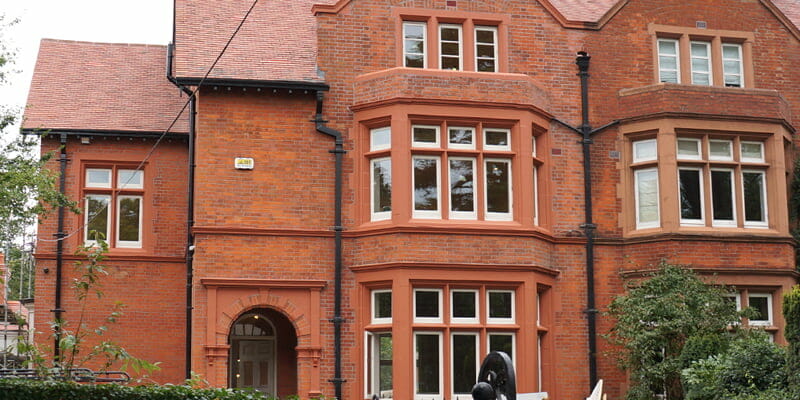 P Mac restoring red brick facade Dublin P Mac restoring red brick facade Dublin