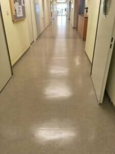 hospital floor with Wearmax coating