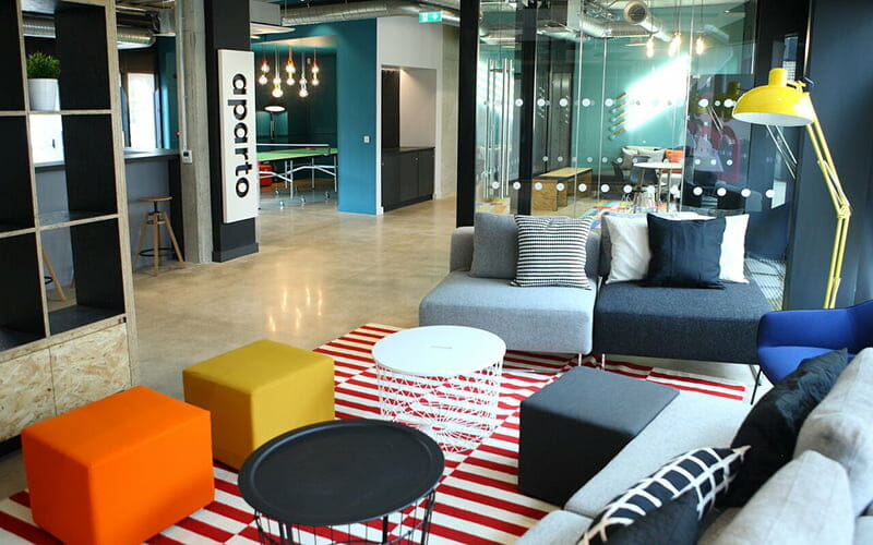 Dorset Point commercial polished concrete floor P Mac