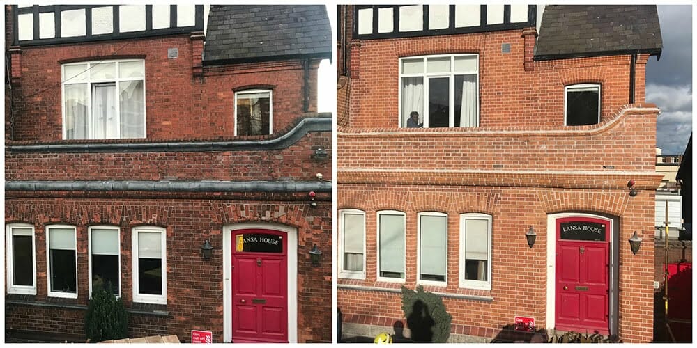 Victorian brick facade fully restored by PMac