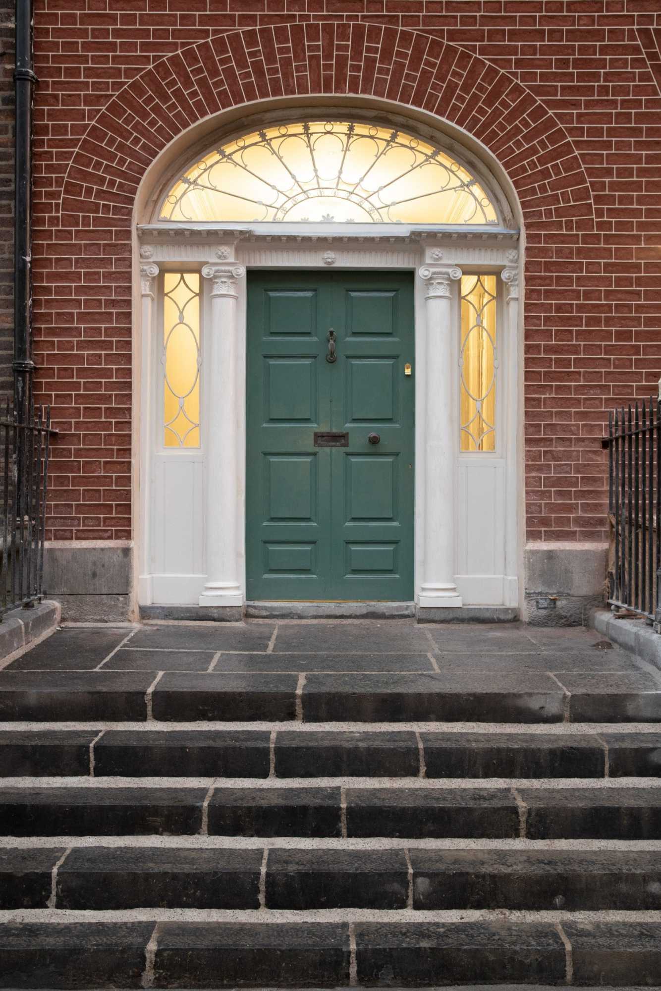 PMAC front steps and doorway Irish wigging Steps and brick facade restored by PMAC