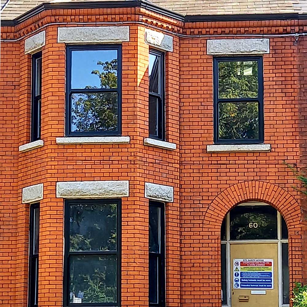 Dublin House restored by PMAC with traditional black mortar