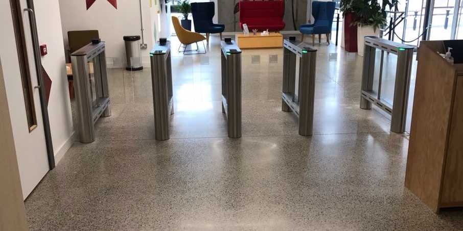 Polished concrete floor by PMAC with a high slip resistance