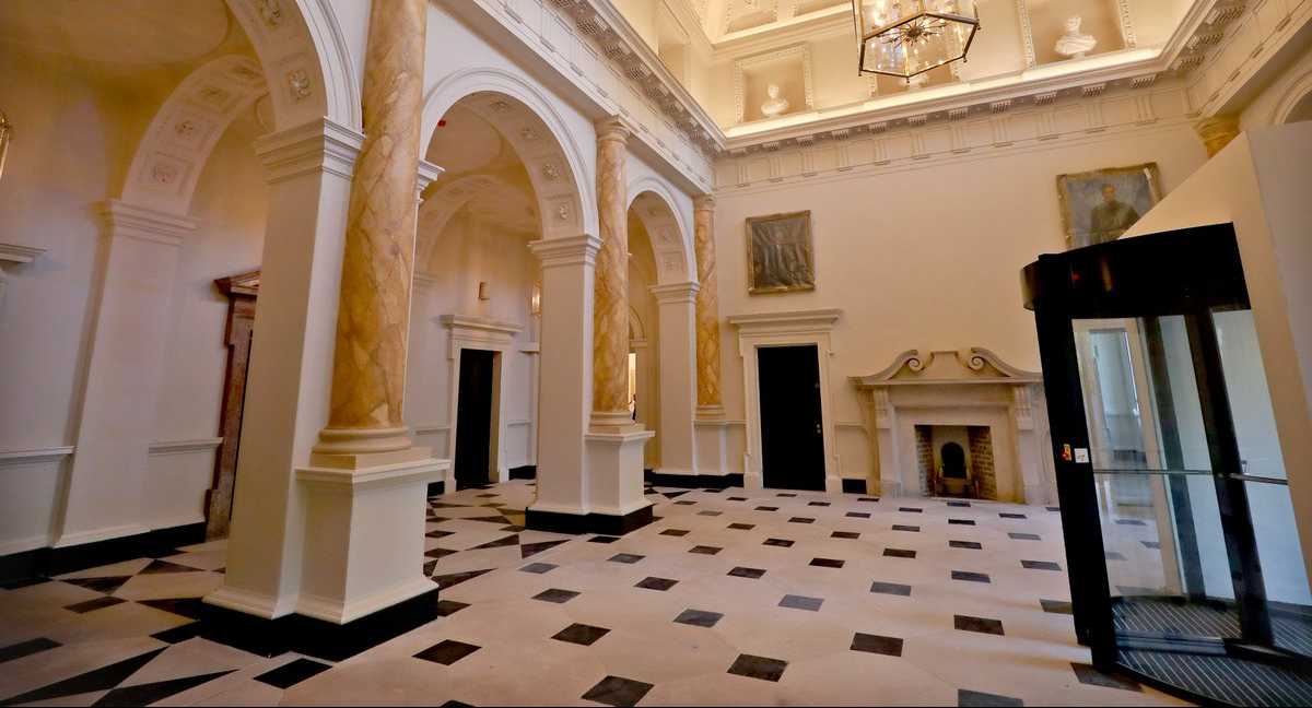 Leinster House Main Foyer Portland Stone Floor