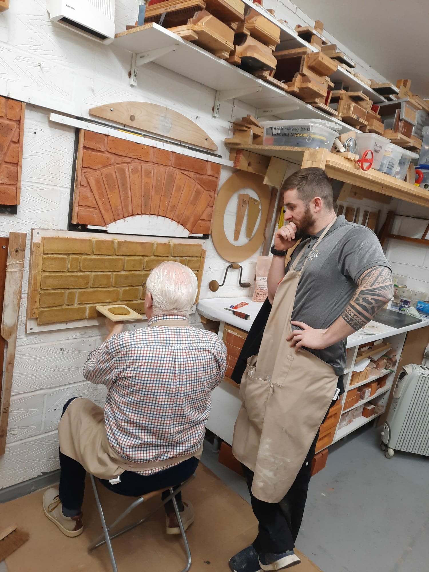 Matthew Masterson learning historic pointing technique