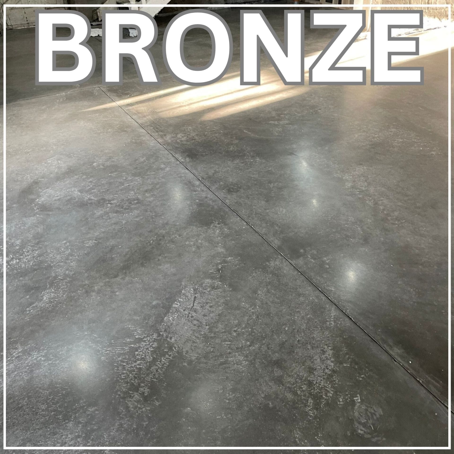 Bronze Example of a Bronze finished concrete floor