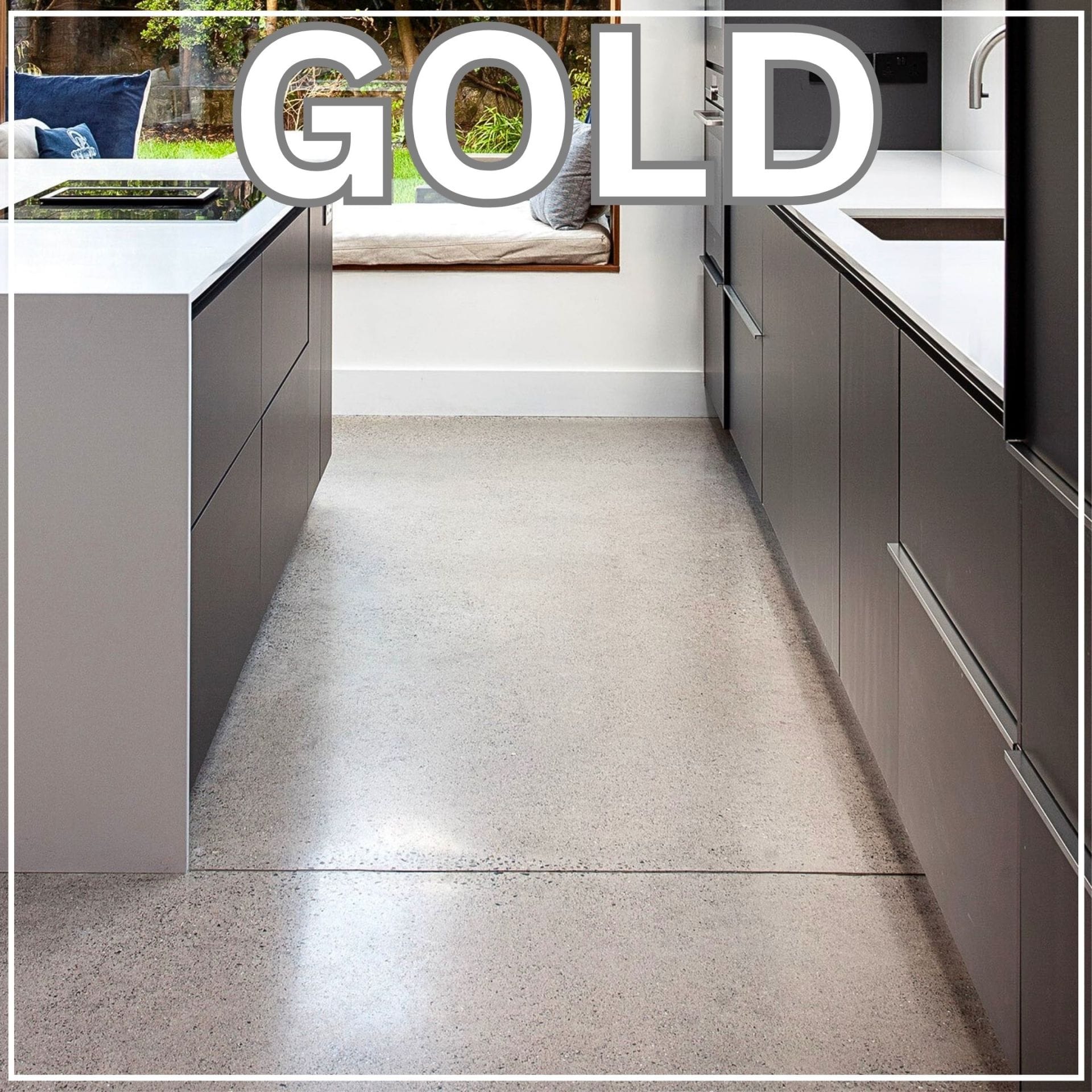 GOLD Example of a Gold finished concrete floor