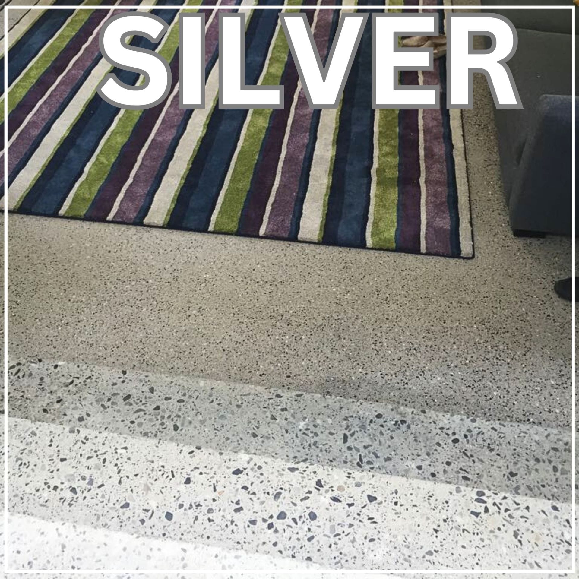 SILVER Example of a Silver finished concrete floor