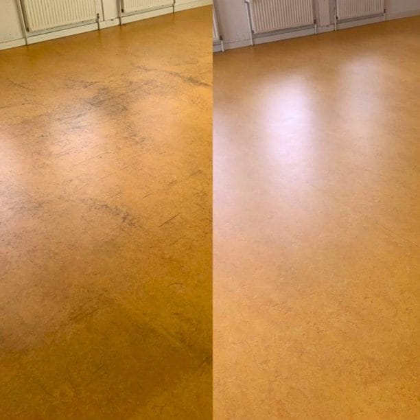 3 Lino sports hall restored with Dr Schutz