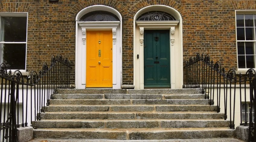 After photo of Dublin Georgian steps cleaned and repointed by PMAC