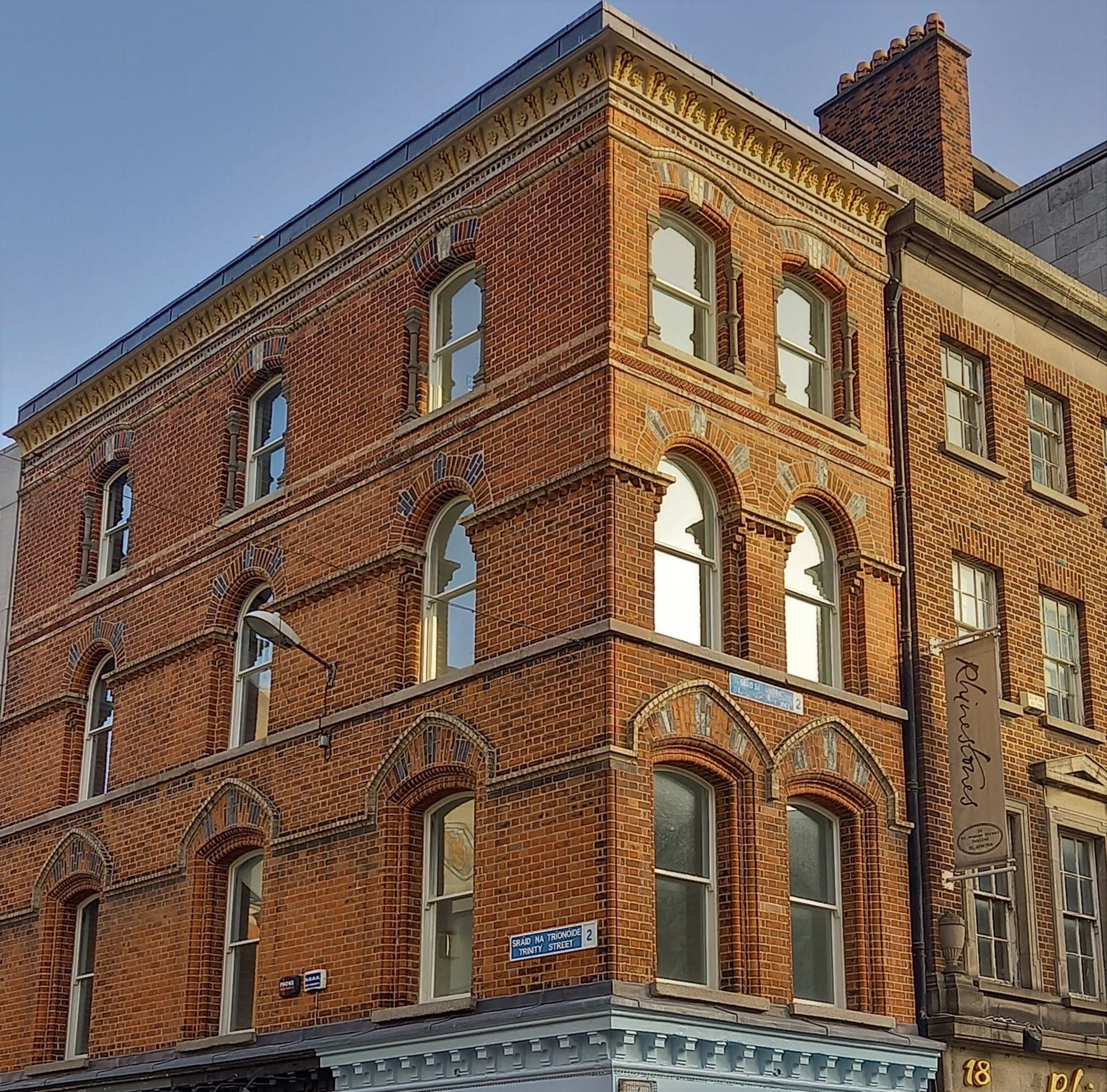 Trinity St Brick facade restored by PMAC restoration team