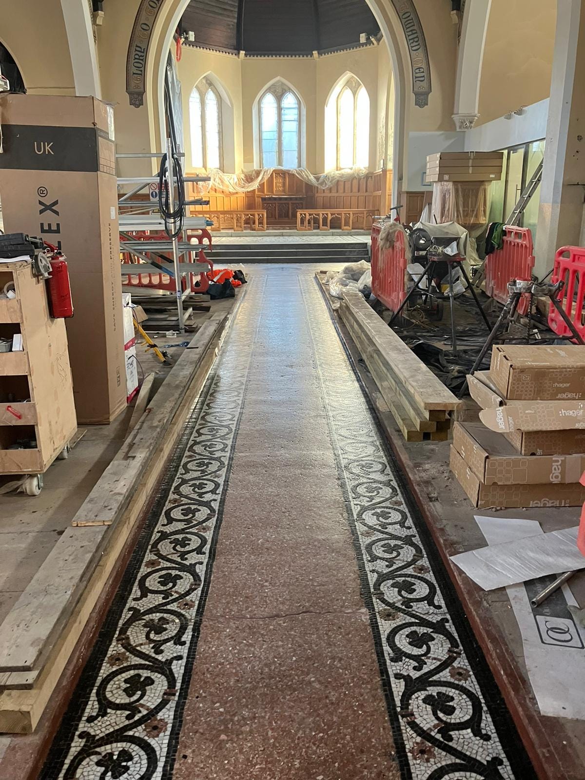 Restored Floor in St Matthews Church Restored Floor in St Matthews Church