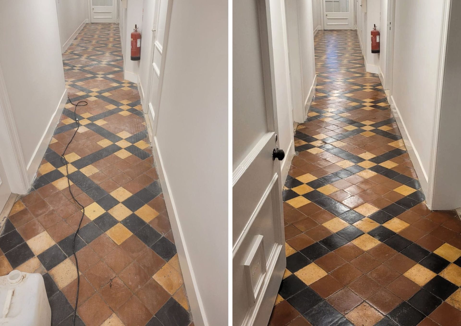 PMAC restore stone and tile floors including grouting, tile replacement and cleaning
