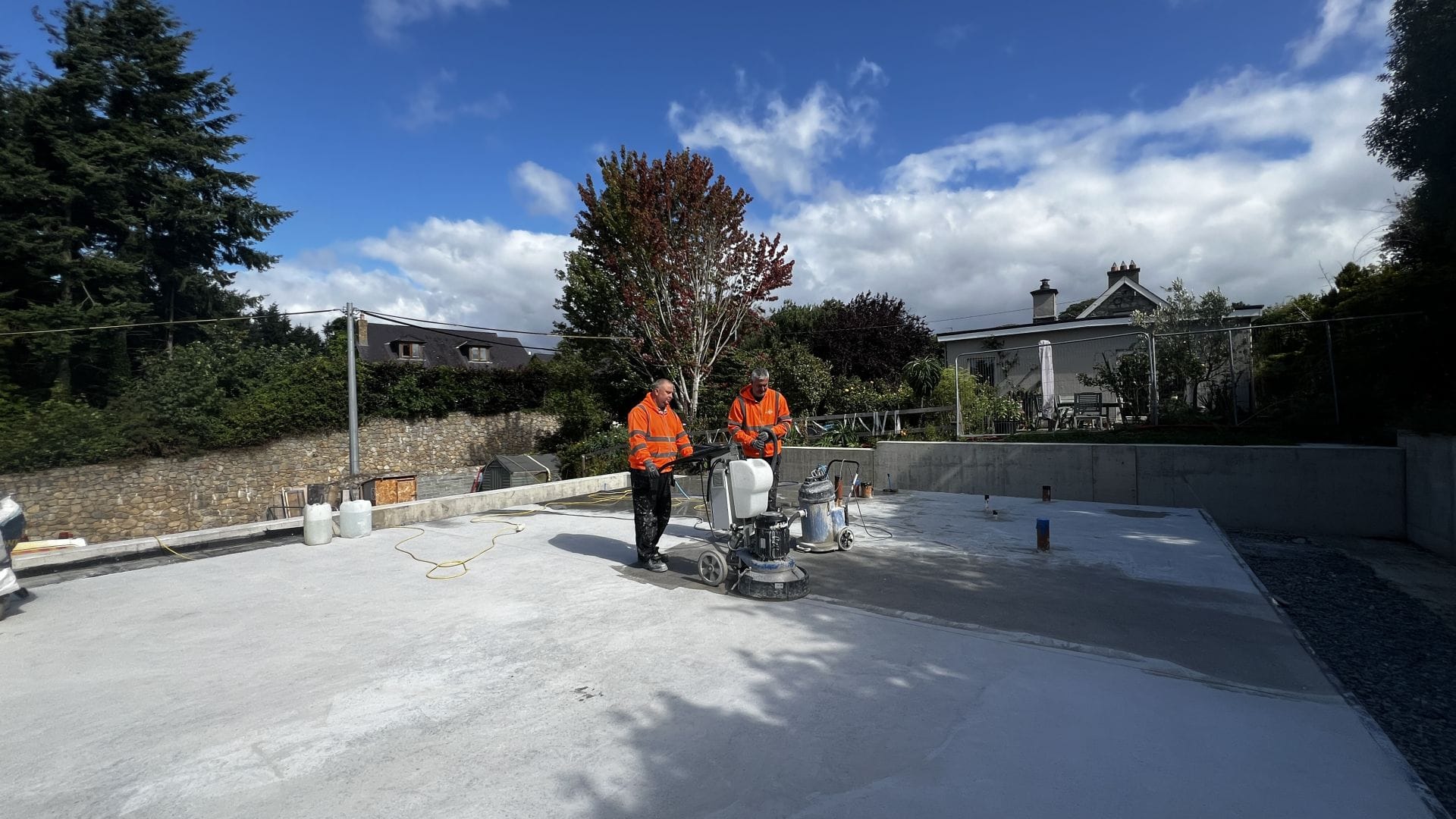 Polished Concrete floor being installed by PMAC